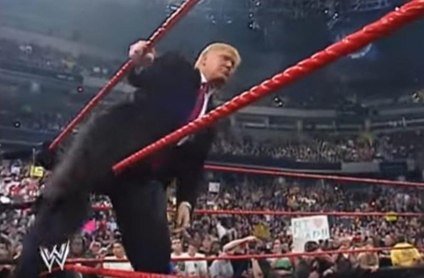 Donald Trump wrestlerem? Tak pajacował w ringu WWE!