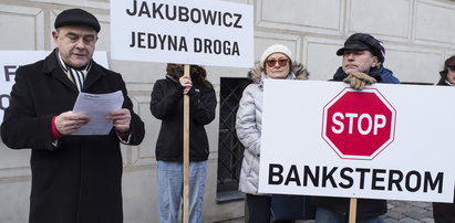 Frankowicze protestowali w Poznaniu