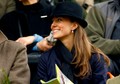 File photograph shows the girlfriend of Britain's Prince William, Kate Middleton, watching the first race at the Cheltenham Festival in Gloucestershire, western England