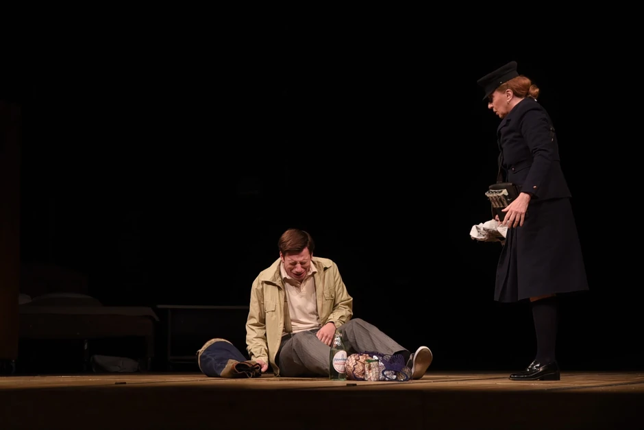 Mirjana Karanović i Marko Grabež u predstavi "Čitač"