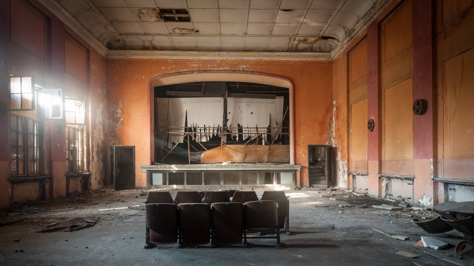 Zapomniane kino w Czeladzi. Źródło: Urbex.net.pl