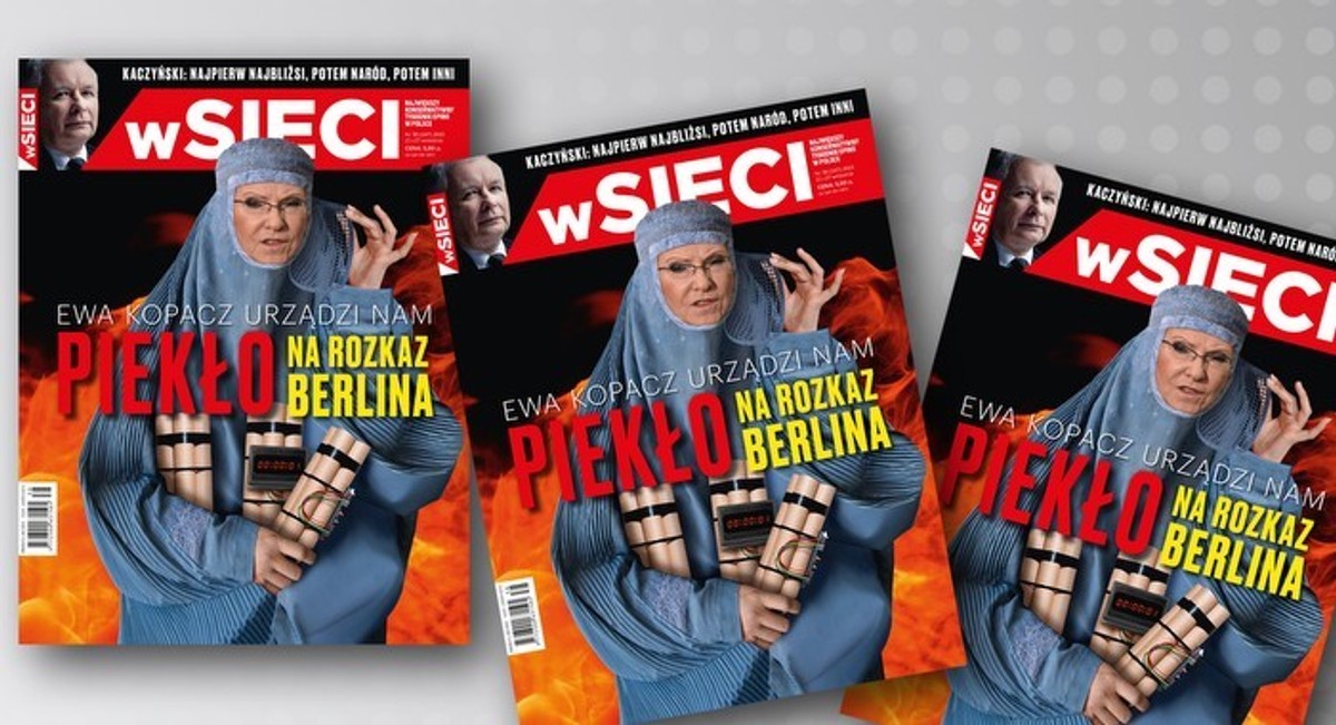 Okładka tygodnika "w Sieci", która była przedmiotem pozwu. Źródło: w Sieci