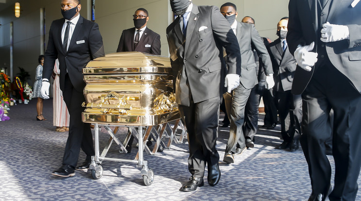 George Floyd temetése / Fotó: MTI/EPA