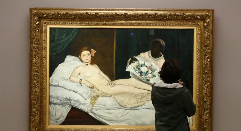 The painting Olympia by French artist Edouard Manet has been renamed Laure after the woman who posed as a black maid