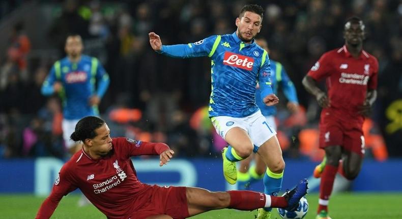 Liverpool defender Virgil van Dijk set his sights on Champions League glory after Tuesday's win over Napoli