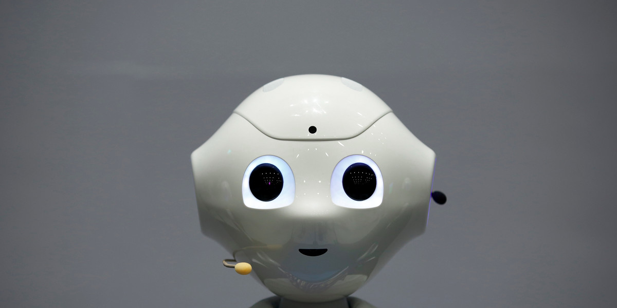 A SoftBank robot.