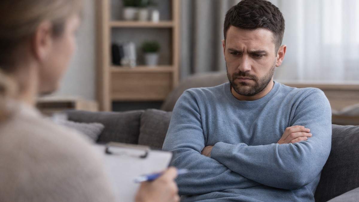 Muškarac sa prekrštenim rukama