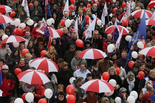 WARSZAWA DEMONSTRACJA ZNP