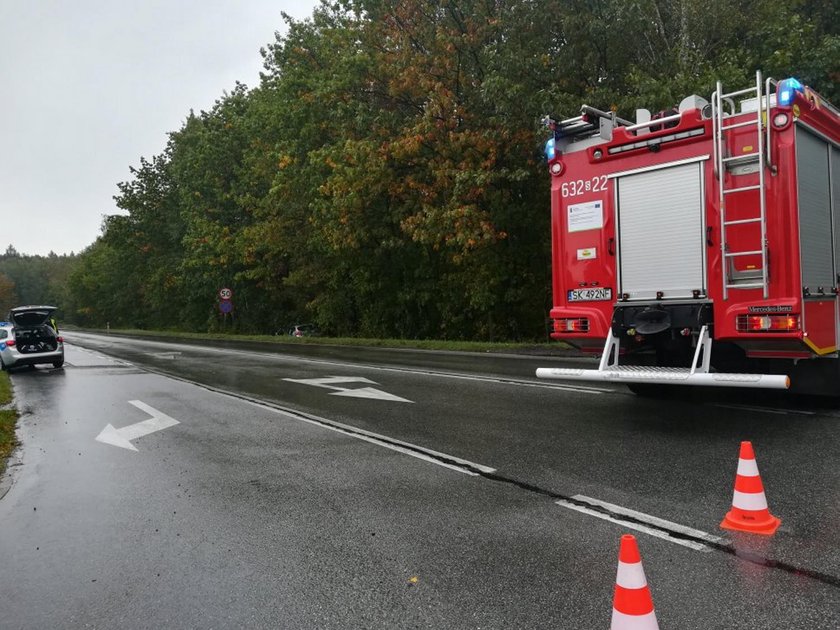 Wjechał w radiowóz i zepchnął go na drzewo