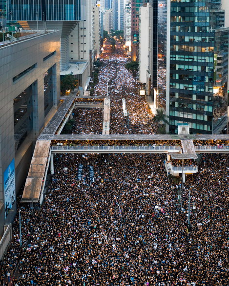 Największe w historii Hongkongu protesty. Fot. Unsplash