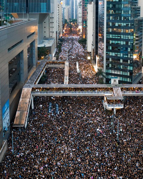 Największe w historii Hongkongu protesty. Fot. Unsplash