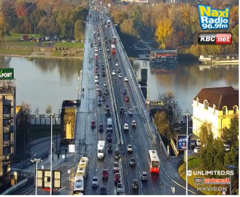 Gužva na Brankovom mostu