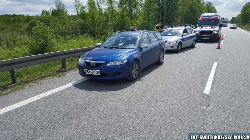 Świętokrzyskie: Uciekała z policjantem na masce samochodu