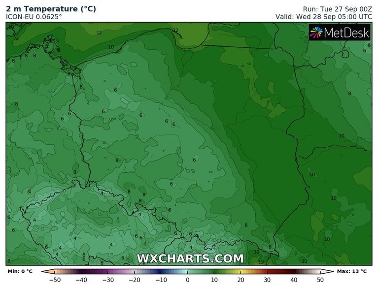 Temperatura pozostanie przeciętna