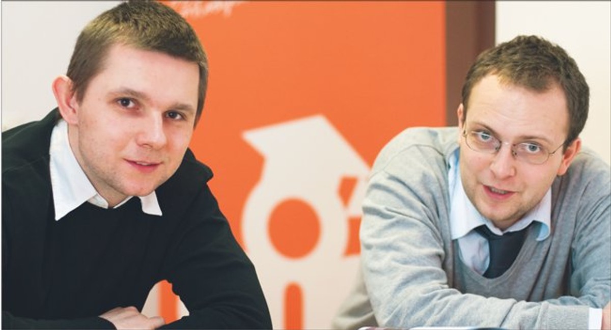 Właściciele firmy GeoServices, Patryk Grabski (z lewej) i Paweł Jaczewski