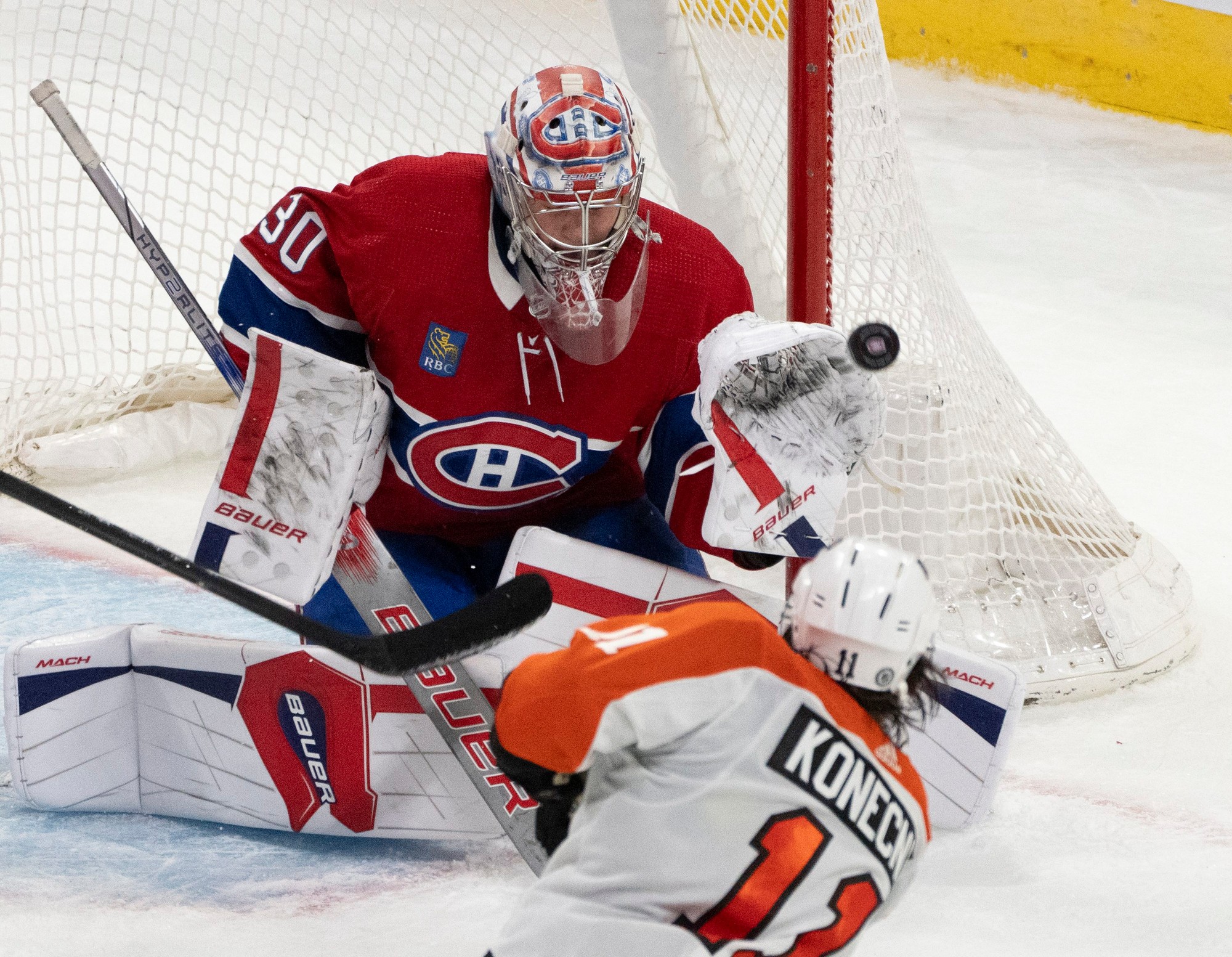 Zápas NHL: Montreal Canadiens - Philadelphia Flyers.