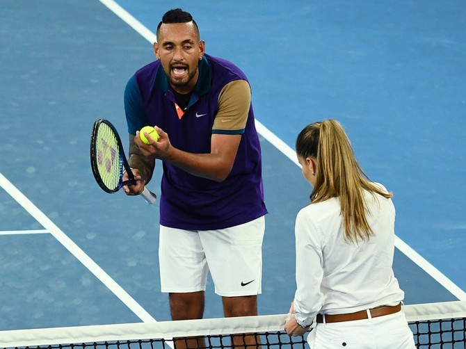  Nik Kirjos urla na sudiju Marijanu Veljović na Australijan openu
