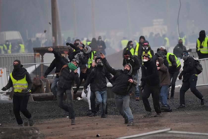 Francja protest.