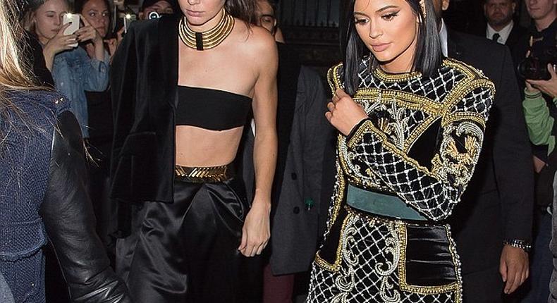 Kendall and Kylie Jenner make stunning appearnace at Balmain and H&M Fashion Show