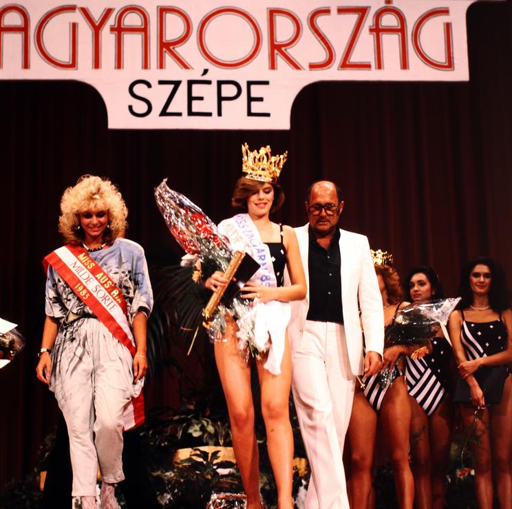Molnár Csilla Magyarország Szépe 1985-ben / Fotó Fortepan Gábor Viktor