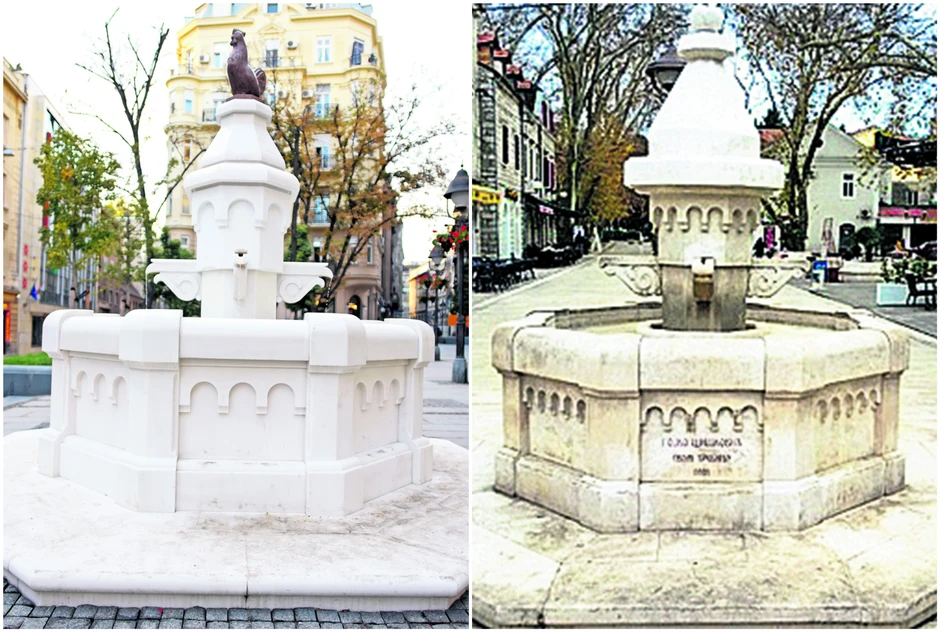 Originali i "kopije": Česma "Crveni pevac" na Kosančićevom vencu i česma u Trebinju