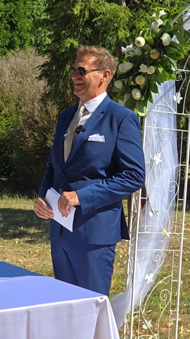 Martin Nikodým na svadbe Andreja Bičana.