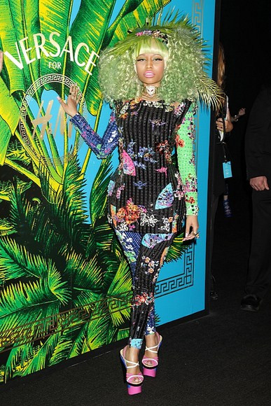 Nicki Minaj na imprezie Versace for HM w Nowym Jorku (fot. Agencja BE&amp;W)