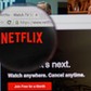 Netflix on the web.