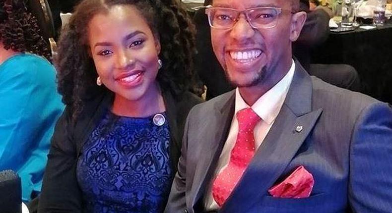 Celebrity couple Waihiga Mwaura and Joyce Omondi