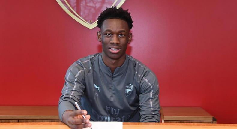 Folarin Balogun is the latest player of Nigerian descent to sign a long-term deal with Arsenal  [Arsenal]