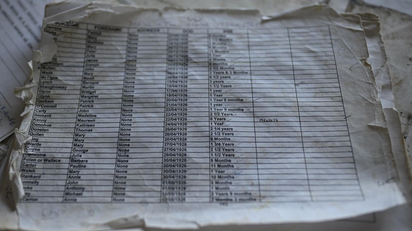 Ketrin je dobila spisak na kom se navode imena stotine dece koja su umrla u ustanovi Sveta Marija | Foto: Getty Images/Charles McQuillan