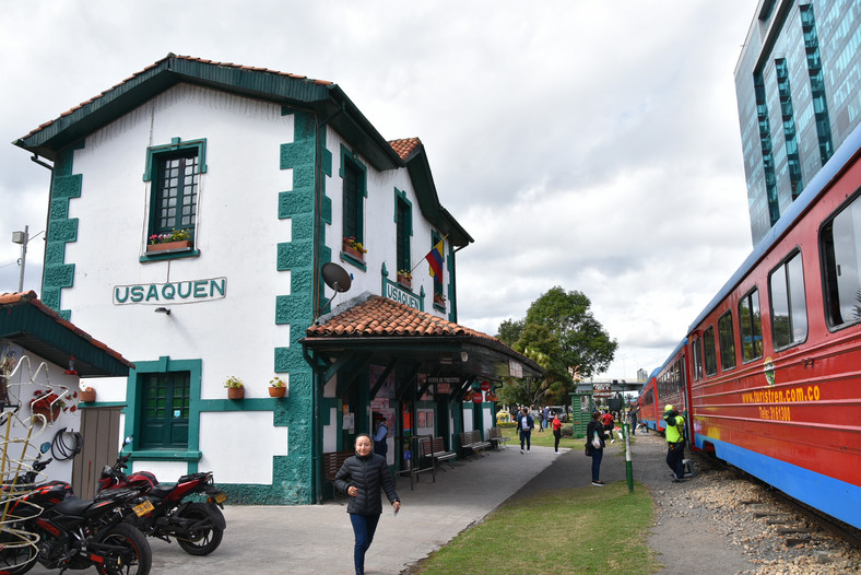 Tren Turístico de la Sabana na stacji Usaquén
