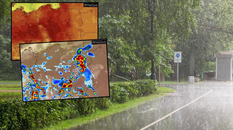 Upały i burze niebawem dadzą się nam mocno we znaki (mapa: wxcharts.com)