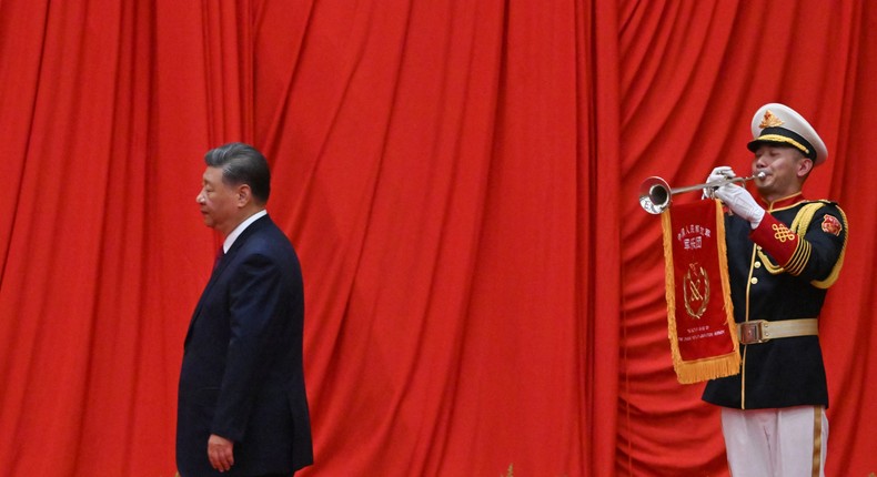 Chinese leader Xi Jinping urged China to prepare for rainy days ahead, even after his government announced a stimulus that set off a market rally last week.ADEK BERRY/AFP via Getty Images