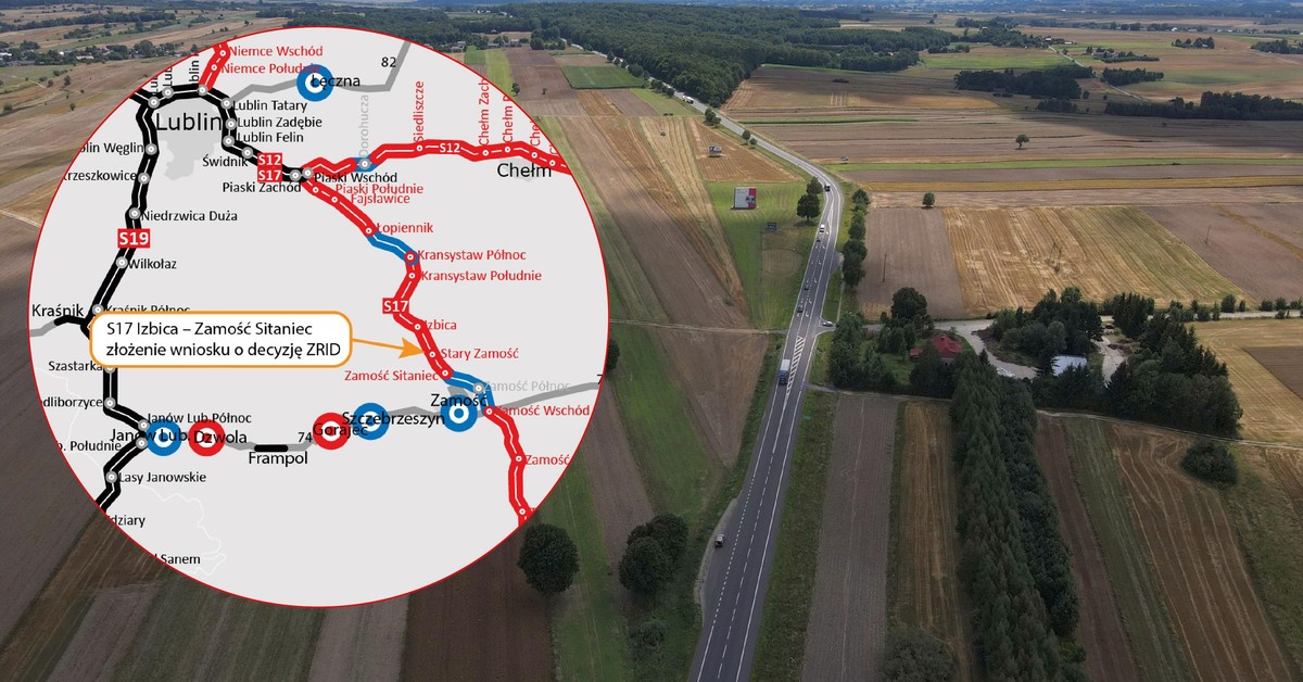 Wschodnia Polska zyska nowy odcinek S17. istotny wniosek złożony [MAPA]