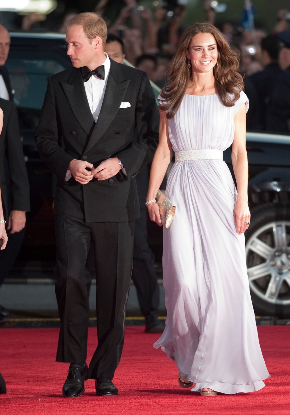 Katalin hercegné  és Vilmos herceg a 2011-es BAFTA-díjátadó vörös szőnyegén