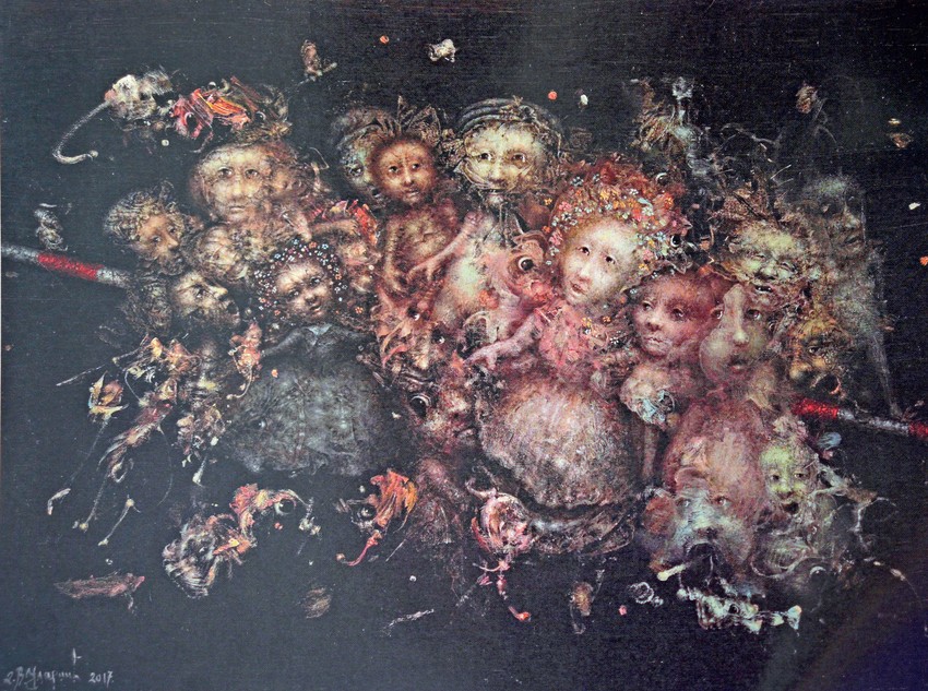 Dejan Ulardžić: Skrivene igre 2017. ulje/platno 30x40 ismodolutat luptatum quis