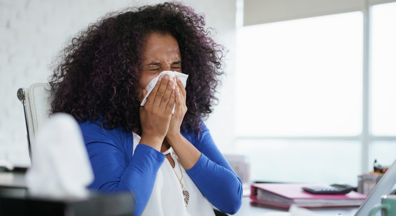 Adenoviruses usually manifest in cold or flu symptoms.diego_cervo/Getty Images