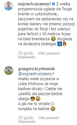 Szczęsny zażartował z Krychowiaka