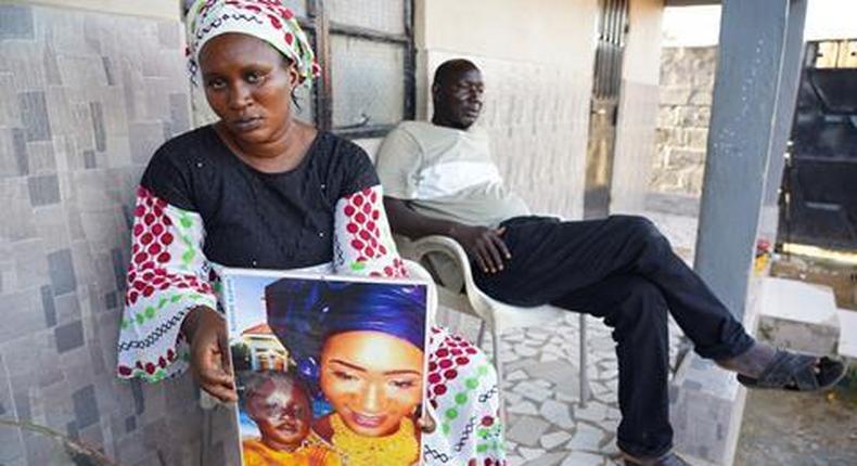 Gambian mother mourns her child