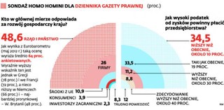 Wzrost gospodarczy to nie zasługa przedsiębiorców, ale rządu. Tak uważają Polacy