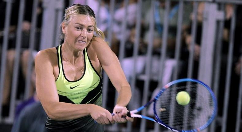 Maria Sharapova is serving a 15-month ban for doping