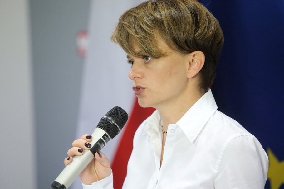 Jadwiga Emilewicz, wicepremier i minister rozwoju, spodziewa się 9-procentowego spadku inwestycji w całym 2020 roku. Warszawa, 31 sierpnia 2020 r.