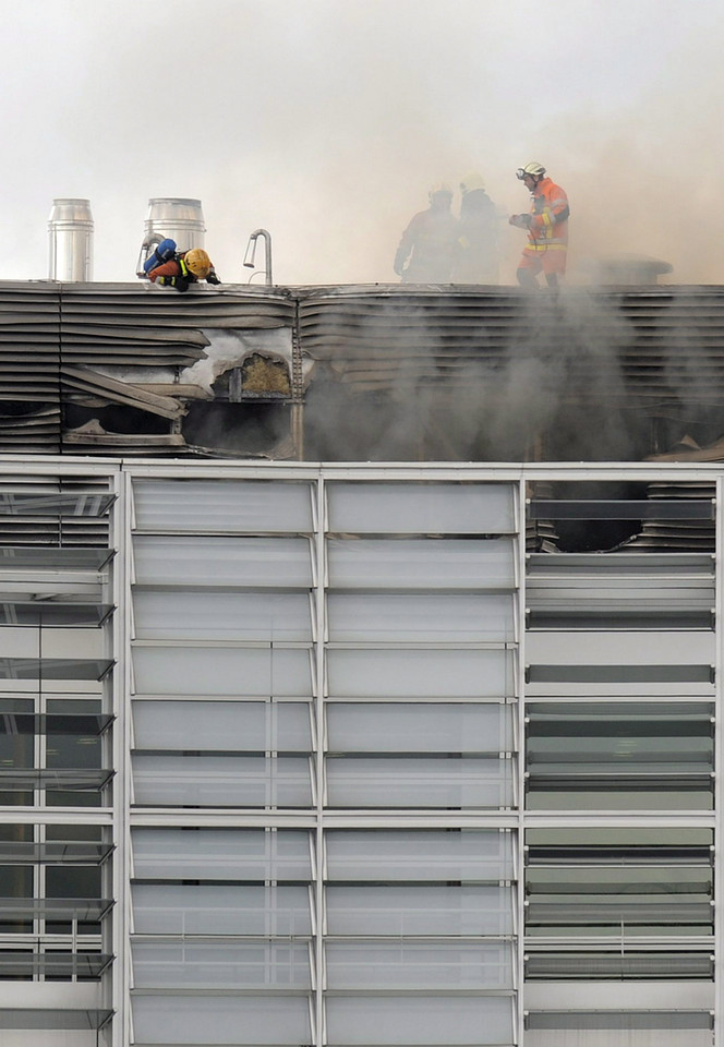 BELGIUM BRUSSELS EU BERLAYMONT FIRE