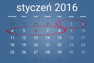 Dni wolne od pracy w 2016 r. Kiedy najlepiej wziąć wolne?
