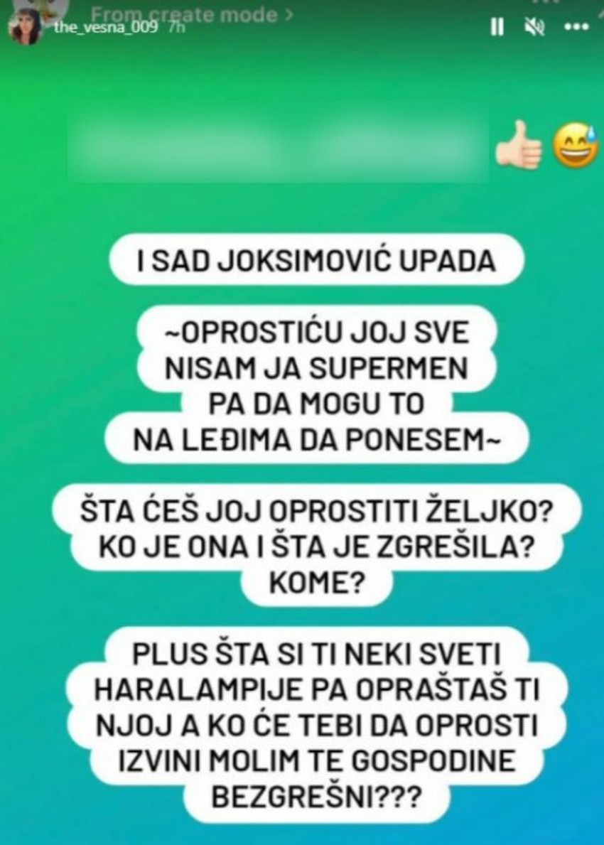 Vesnina skorašnja objava