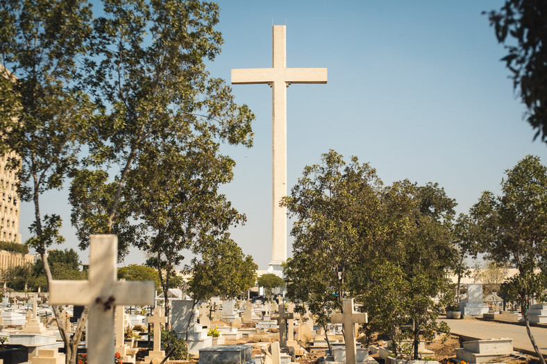 Chrześcijański cmentarz w Karaczi