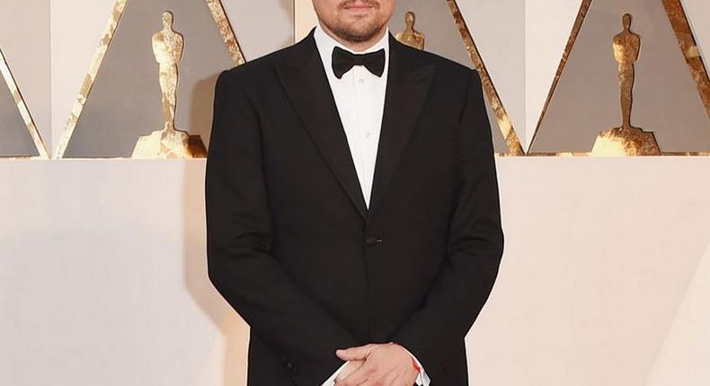 Leonardo Dicaprio at Oscars 2016