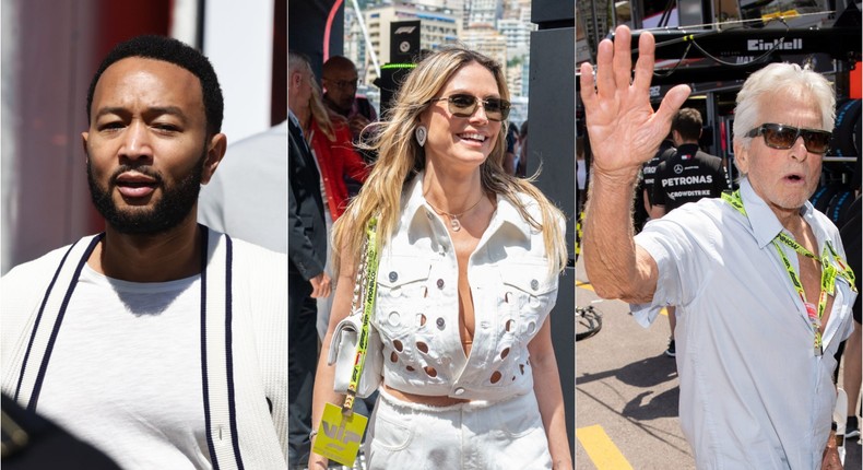 Stars at the Monaco Grand Prix.Getty Images