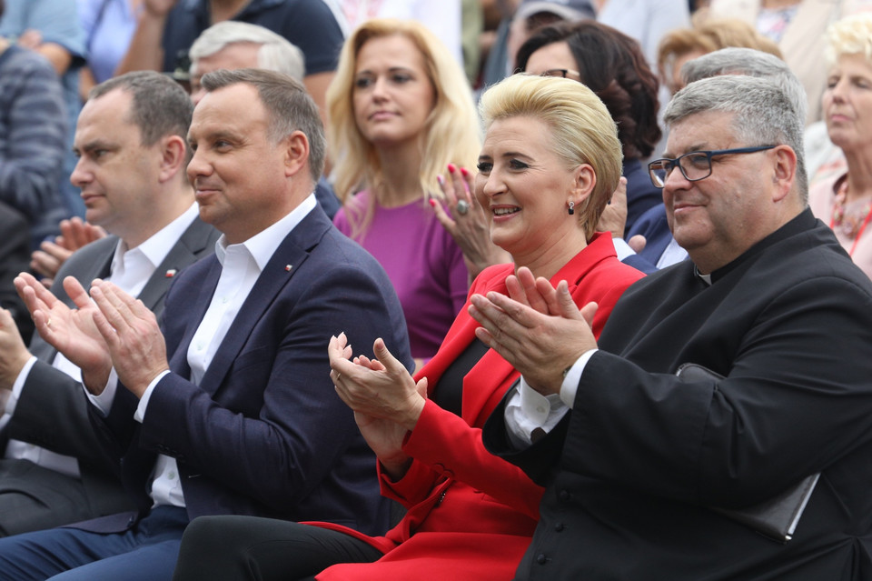 Para prezydencka na pikniku rodzinnym "Pomagam z radością"